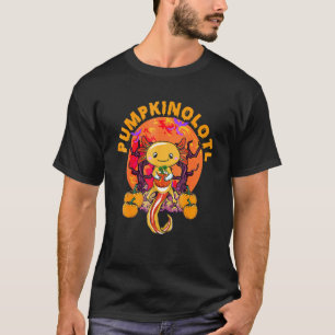 Niedliches Halloween Axolotl Costume Pumpkin T-Shirt
