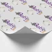 Niedliches Halloween Baby Ghost Geschenkpapier (Ecke)