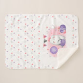 Niedliches Halloween Baby Sherpa Blanket Girl Sherpadecke (Vorderseite (Horizontal))