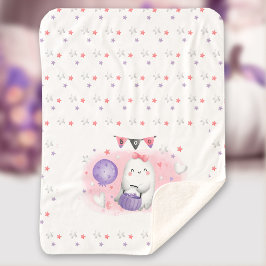 Niedliches Halloween Baby Sherpa Blanket Girl Sherpadecke