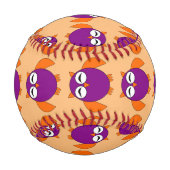 Niedliches Halloween-Baseball Baseball (Rückseite)