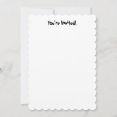 Niedliches Halloween-Bat mit Candy-Party Einladung (Rückseite)