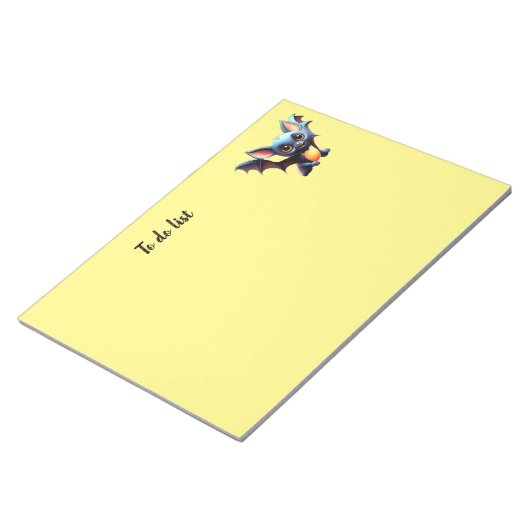 Niedliches Halloween-Bat Notepad Notizblock (angewinkelt)
