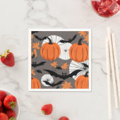 Niedliches Halloween-Bat & Pumpkin-Party Serviette (Beispiel)