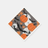 Niedliches Halloween-Bat & Pumpkin-Party Serviette (Ecke)