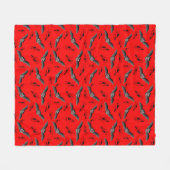 Niedliches Halloween Bats Fleece Blanket (Vorderseite (Horizontal))