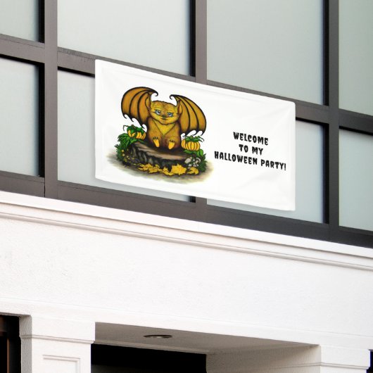 Niedliches Halloween-Becken Banner (Äußeres Gebäude)
