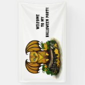 Niedliches Halloween-Becken Banner (Vertikal)