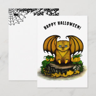Niedliches Halloween-Becken Begleitkarte