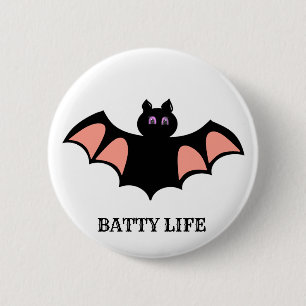 Niedliches Halloween-Becken Button