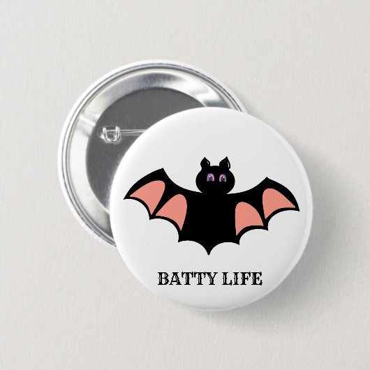 Niedliches Halloween-Becken Button (Vorne & Hinten)
