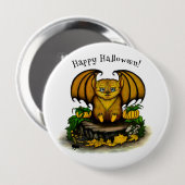 Niedliches Halloween-Becken Button (Vorne & Hinten)