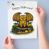 Niedliches Halloween-Becken Flyer (Hand)