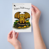 Niedliches Halloween-Becken Flyer (Handgriff)