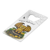 Niedliches Halloween-Becken Geldbeutel Flaschenöffner (Vorderseite Schrägansicht)