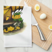 Niedliches Halloween-Becken Geschirrtuch (Viertel Falte)