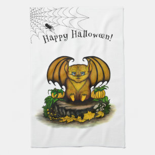 Niedliches Halloween-Becken Geschirrtuch