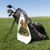 Niedliches Halloween-Becken Golfhandtuch (Gras)