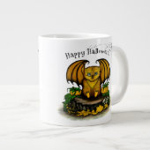 Niedliches Halloween-Becken Jumbo-Tasse (Vorderseite Rechts)