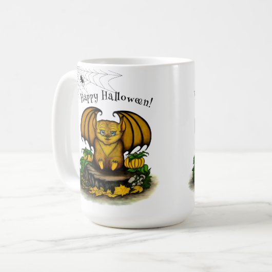 Niedliches Halloween-Becken Kaffeetasse (Vorderseite Links)
