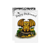 Niedliches Halloween-Becken Karte (Vorderseite/Rückseite Beispiel)