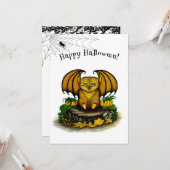 Niedliches Halloween-Becken Karte (Vorderseite/Rückseite Beispiel)