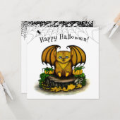 Niedliches Halloween-Becken Karte (Vorderseite/Rückseite Beispiel)