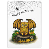 Niedliches Halloween-Becken Klemmbrett (Rückseite)