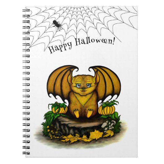 Niedliches Halloween-Becken Notizblock (Vorderseite)