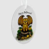 Niedliches Halloween-Becken Ornament (Vorderseite)