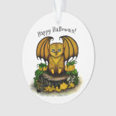 Niedliches Halloween-Becken Ornament (Vorderseite)