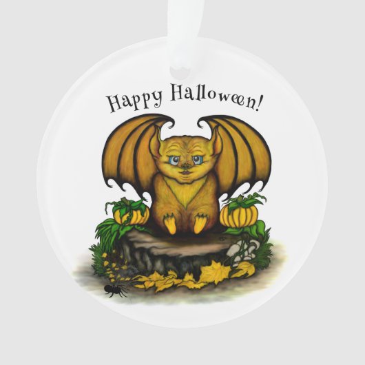 Niedliches Halloween-Becken Ornament (Vorderseite)