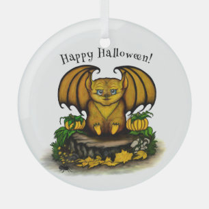 Niedliches Halloween-Becken Ornament Aus Glas