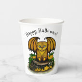 Niedliches Halloween-Becken Pappbecher (Rückseite)