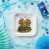 Niedliches Halloween-Becken Pappteller (Party)