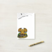 Niedliches Halloween-Becken Post-it Klebezettel (Auf Schreibtisch)