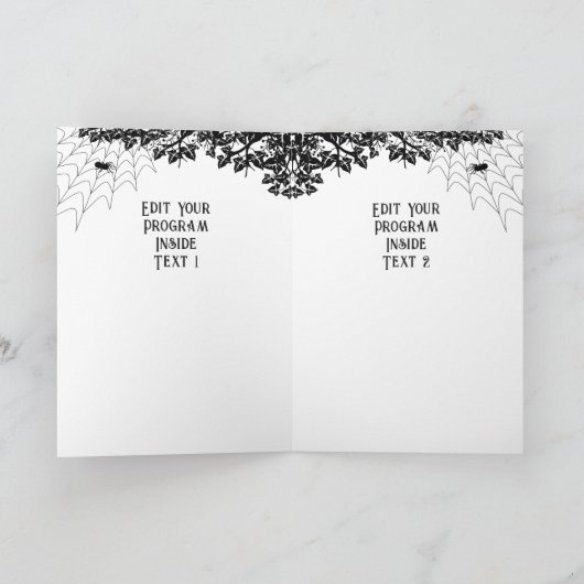 Niedliches Halloween-Becken Programm (Innenseite)