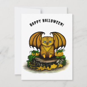 Niedliches Halloween-Becken RSVP Karte