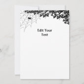 Niedliches Halloween-Becken Save The Date (Rückseite)