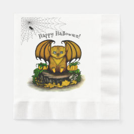 Niedliches Halloween-Becken Serviette