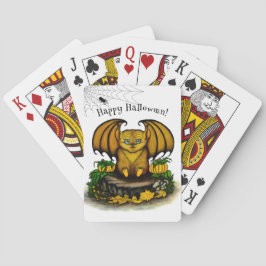 Niedliches Halloween-Becken Spielkarten