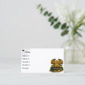 Niedliches Halloween-Becken Visitenkarte (Stehend Vorderseite)