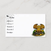 Niedliches Halloween-Becken Visitenkarte (Vorderseite)