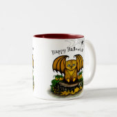 Niedliches Halloween-Becken Zweifarbige Tasse (VorderseiteRechts)