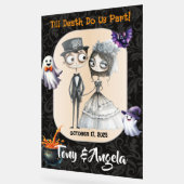 Niedliches Halloween-Begrüßungszeichen Acrylschild (Winkel)