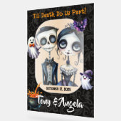 Niedliches Halloween-Begrüßungszeichen Acrylschild (Winkel)