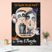 Niedliches Halloween-Begrüßungszeichen Acrylschild (Hochzeit)