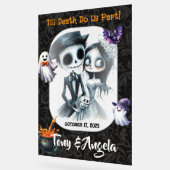 Niedliches Halloween-Begrüßungszeichen Acrylschild (Winkel)