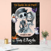 Niedliches Halloween-Begrüßungszeichen Acrylschild (Hochzeit)