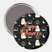 Niedliches Halloween-Boo-Ghost-Muster Magnet (Vorderseite/Rückseite)